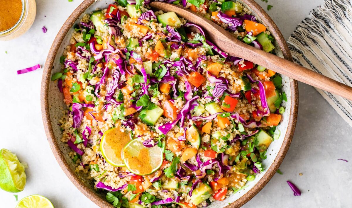 Recetas veganas con quinoa para unos platos ricos en fibra y proteína